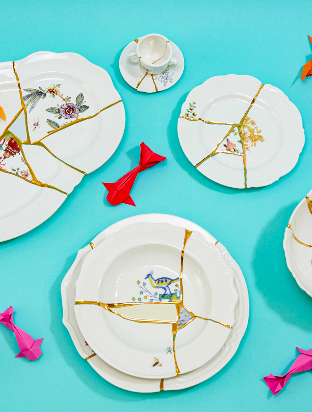 Суповая тарелка Kintsugi, 22 см от Seletti