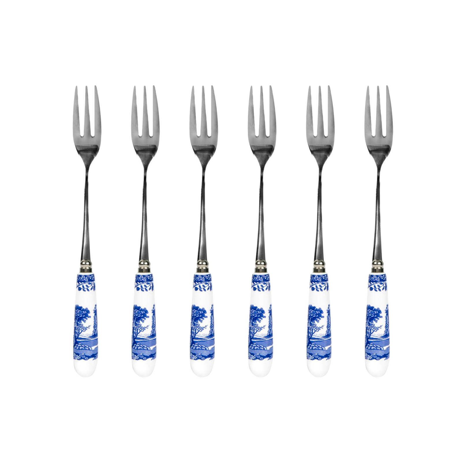 Набор из 6 десертных вилок Blue Italian, 15,5 см
