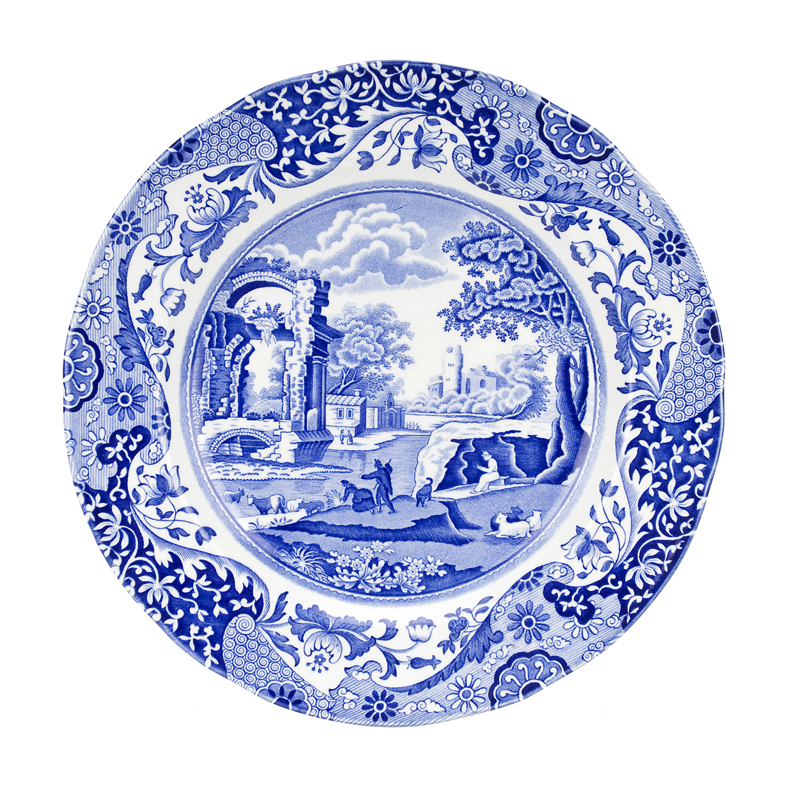 Закусочная тарелка Blue Italian, 23 см