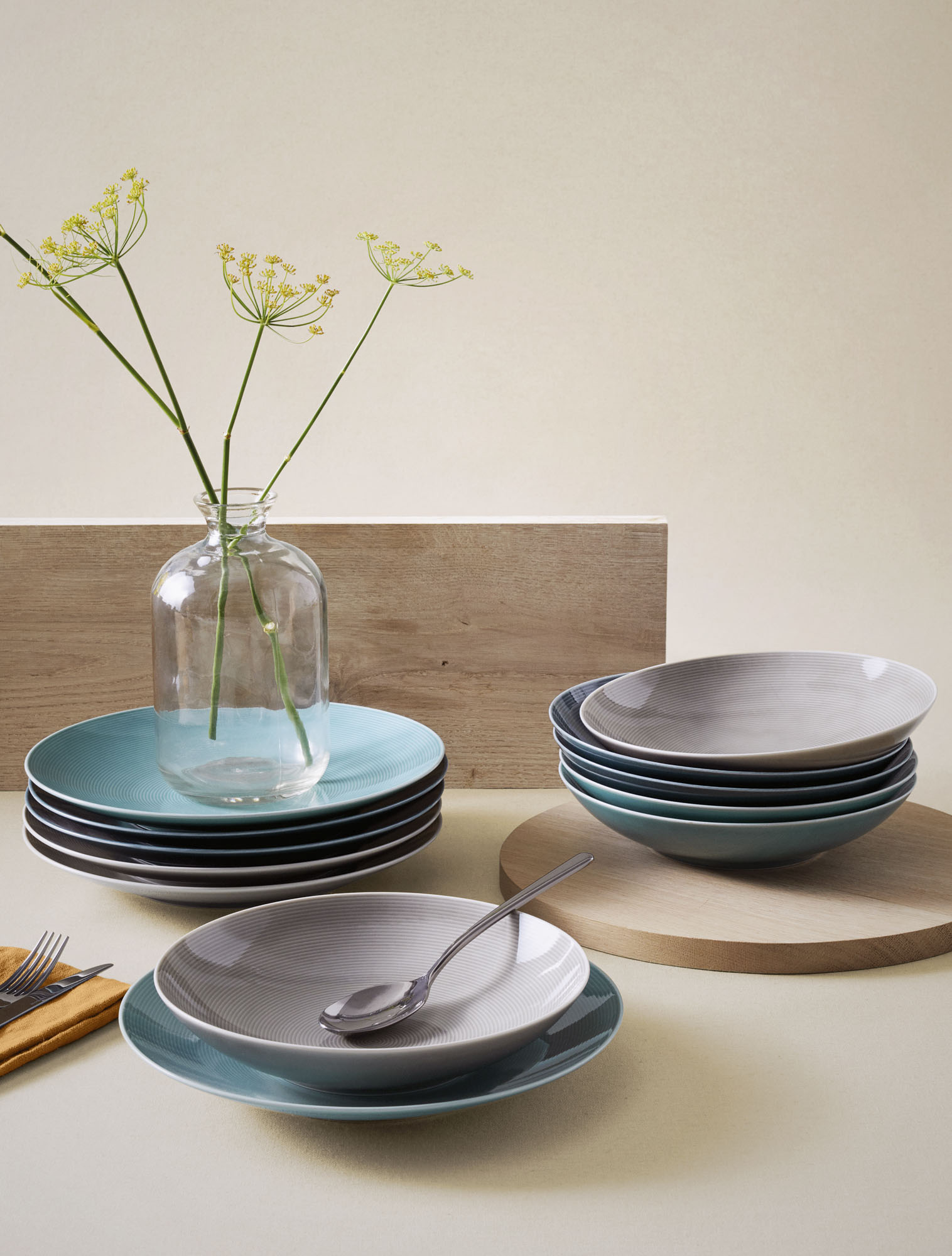 Тарелка для пасты Loft Moon Grey, 24 см от Thomas