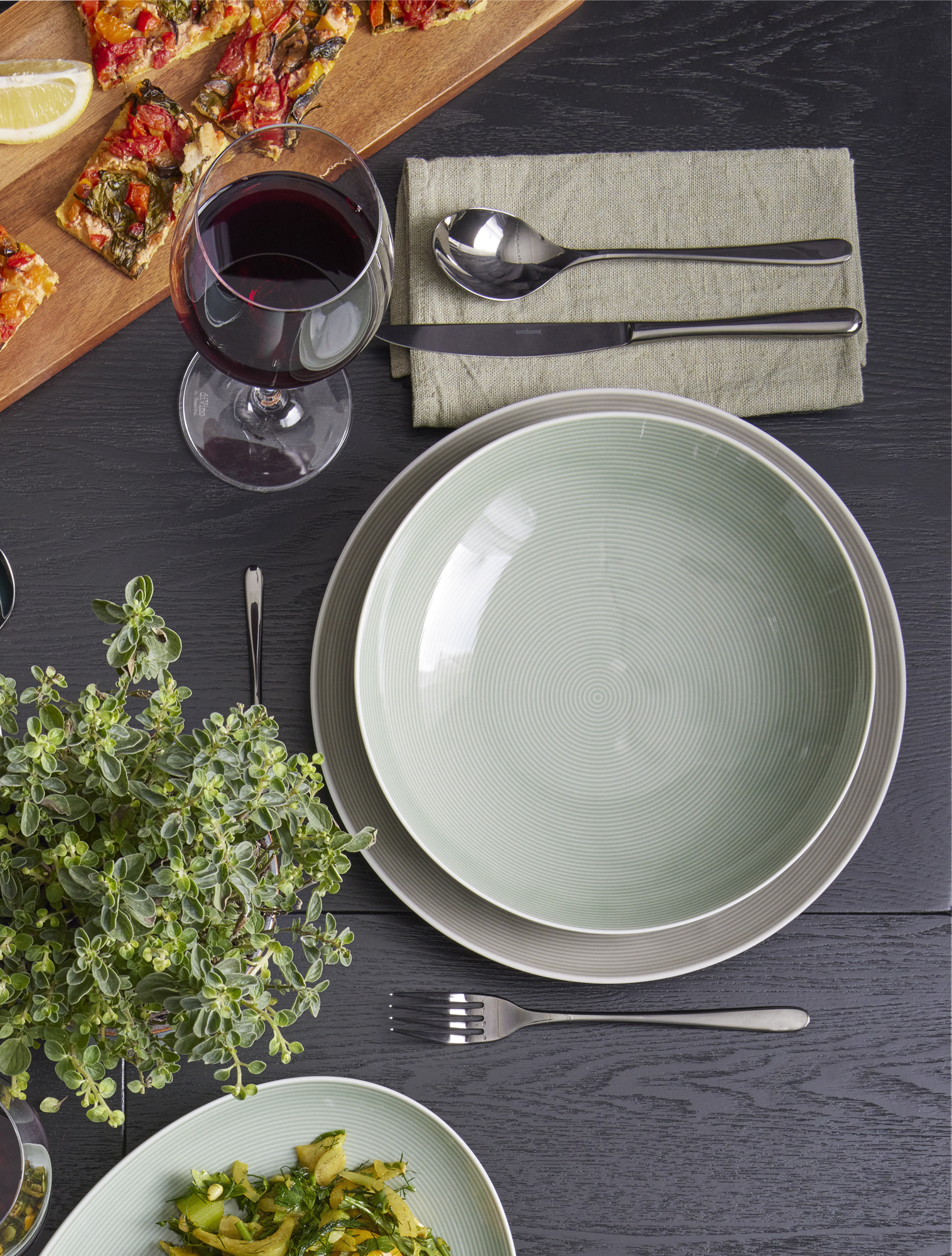Тарелка для пасты Loft Moss Green, 24 см от Thomas